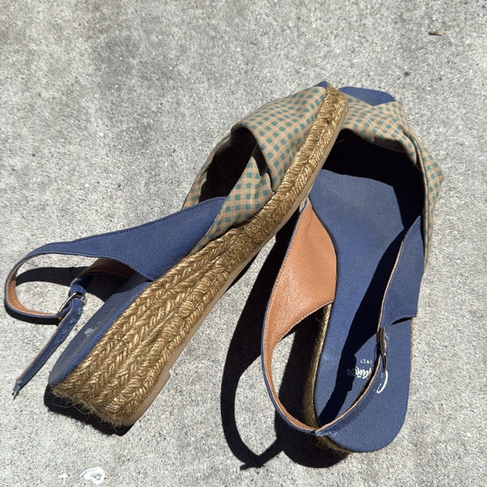 Castaner Womens Sling Back Open‎ Toe Espadrille Wedge Sandals Size 38, US 7-7.5